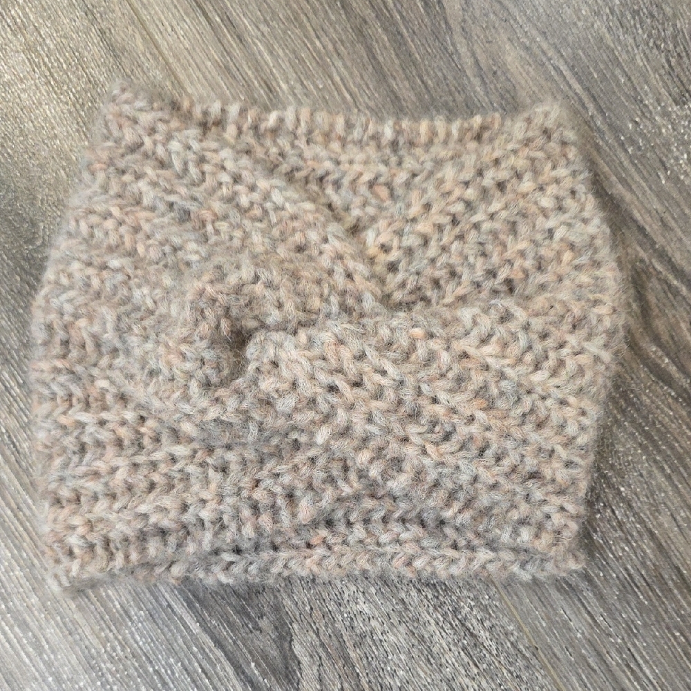 Hand Knit Knot Headband Baby Alpaca & Merino Wool Handmade By Me 🤍